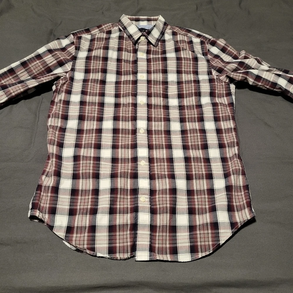 Banana Republic Mens Soft Washed Tailored Slim Fit Button Down Shirt Medium